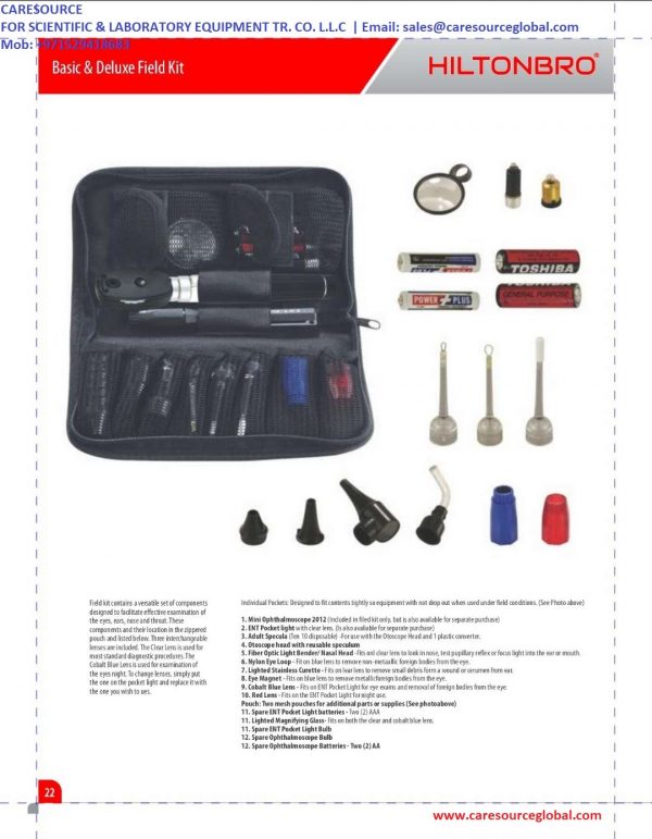Medical Basic & Deluxe Field Kit, Packing & Accessories
