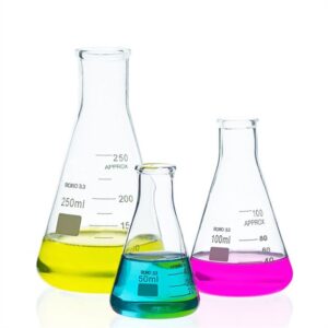 Laboratory Borosilicate Glass Conical Erlenmeyer Flask Bottle 200ml