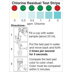 Residual Chlorine Test Strip 5ppm