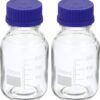 Reagent Glass Bottle Screw Cap Graduated Clear 250ml