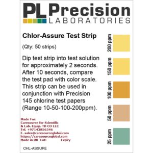 Chlor Assure Chlorine Test Strip 0-200ppm