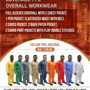 TAHA Twill Cotton Coveralls